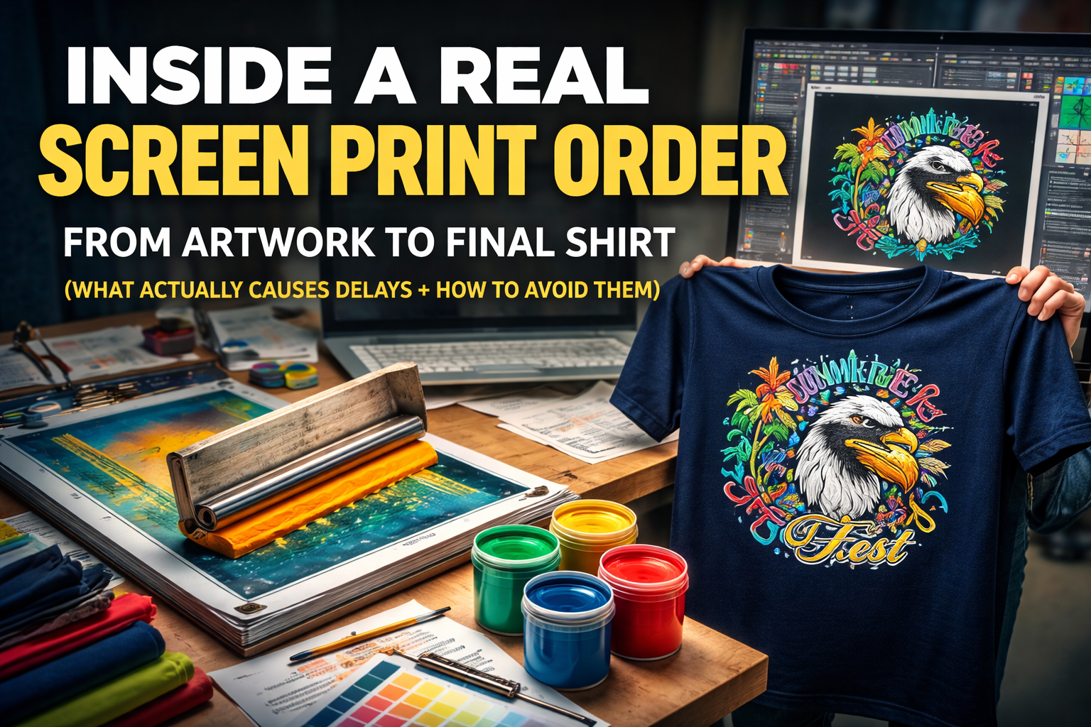 Inside a Screen Print Order | Screen Printing Las Vegas (Avoid Delays)