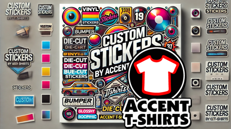 Custom Stickers and Decals Accent T-Shirts Las Vegas